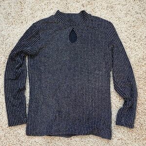 Mock neck sparkle top